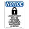 Signmission Safety Sign, OSHA Notice, 18" Height, Aluminum, Lockout Tagout Must Sign With Symbol, Portrait OS-NS-A-1218-V-14038 - alternate 1